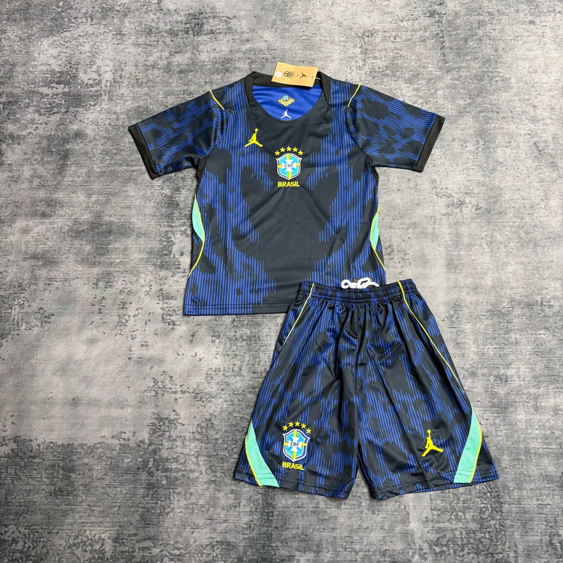 Kit Infantil Brasil Away - Copa do Mundo 2026