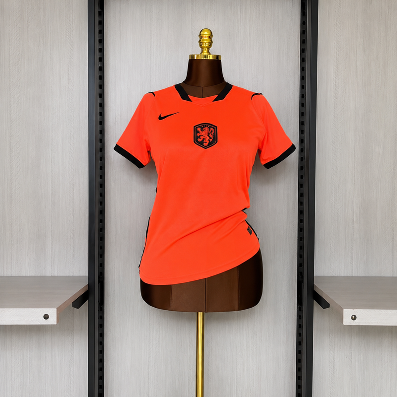 Camisa Holanda Home - Copa do Mundo 2026 - Torcedor Feminina