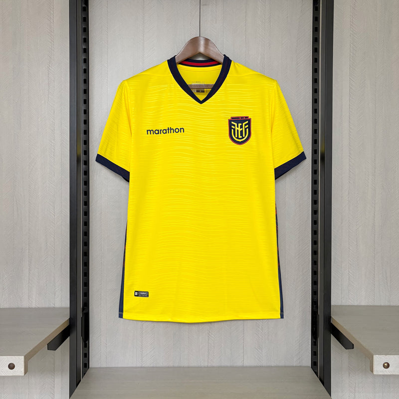 Camisa Equador Home - Copa do Mundo 2026 - Torcedor Masculina