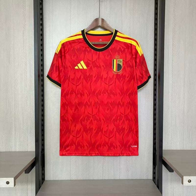 Camisa Bélgica Home - Copa do Mundo 2026 - Torcedor Masculina