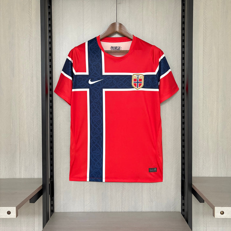 Camisa Noruega Home - Copa do Mundo 2026 - Torcedor Masculina