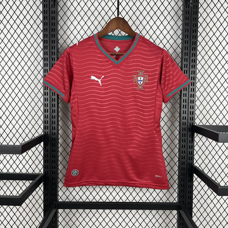 Camisa Portugal Home - Copa do Mundo 2026 - Torcedor Feminina
